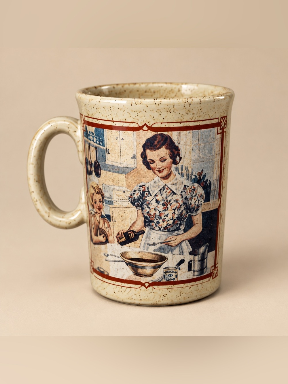 Watkins 1937 Almanac stoneware coffee mug.